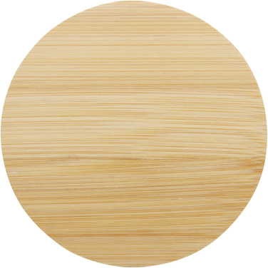 Logo trade promotional gifts image of: Lenora 250 ml glass cup with bamboo lid