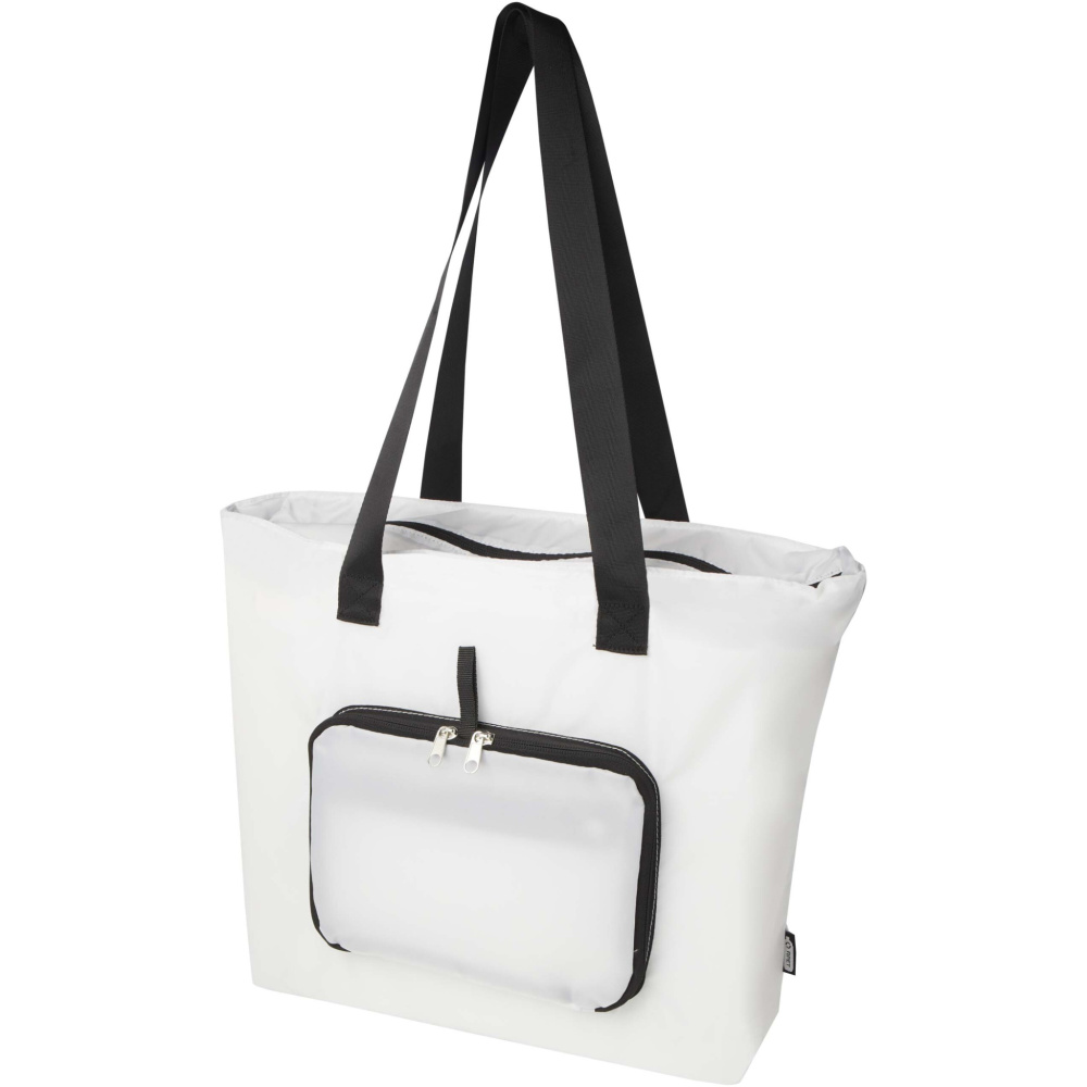 Logo trade promotional merchandise picture of: EcoFold RPET foldable tote bag 16L