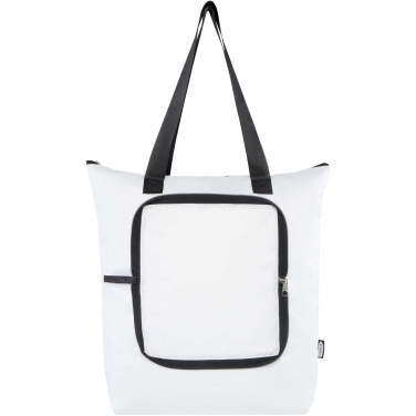 Logo trade promotional giveaways picture of: EcoFold RPET foldable tote cooler bag 15L