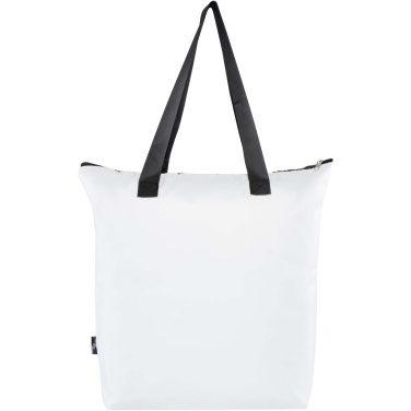 Logo trade promotional merchandise image of: EcoFold RPET foldable tote cooler bag 15L