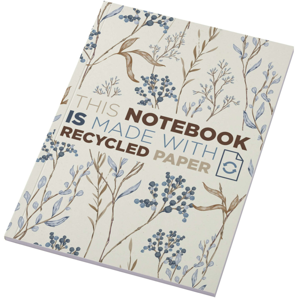 Logotrade advertising products photo of: Novella Austen A5 recycled soft cover notebook - 50 sheets