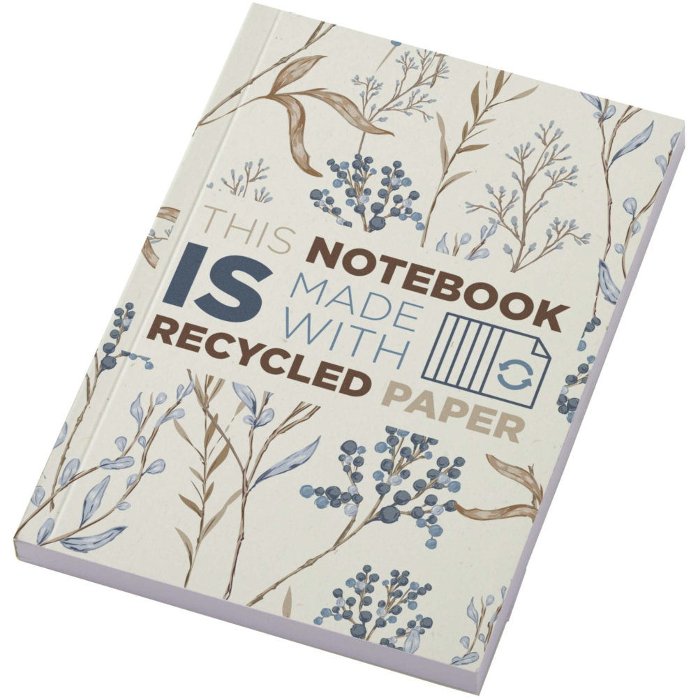 Logotrade business gift image of: Novella Austen A6 recycled soft cover notebook - 100 sheets