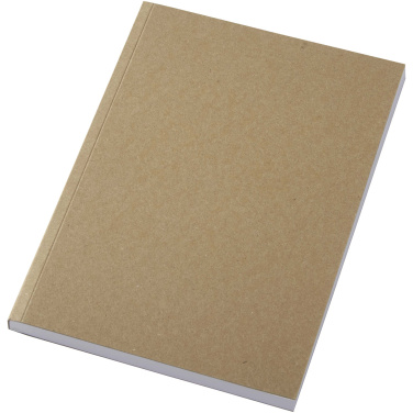 Logotrade promotional product image of: Novella Austen A5 recycled soft cover kraft notebook - 100 sheets