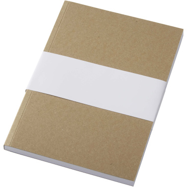 Logo trade advertising products picture of: Novella Austen A5 recycled soft cover kraft notebook - 100 sheets