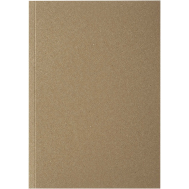 Logo trade advertising products picture of: Novella Austen A5 recycled soft cover kraft notebook - 50 sheets