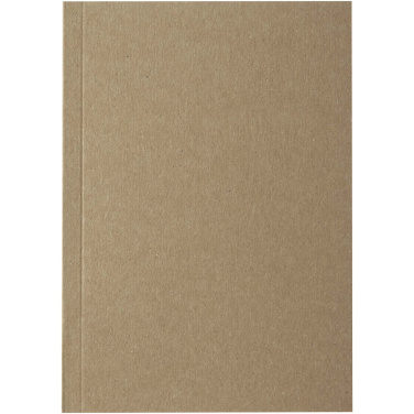 Logo trade promotional gifts image of: Novella Austen A6 recycled soft cover kraft notebook - 100 sheets