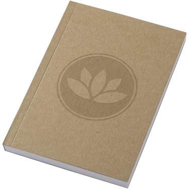 Logo trade promotional giveaways image of: Novella Austen A6 recycled soft cover kraft notebook - 100 sheets