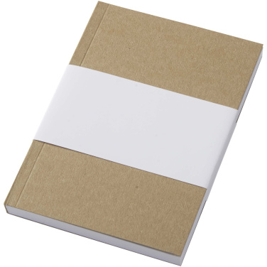 Logo trade promotional gifts image of: Novella Austen A6 recycled soft cover kraft notebook - 100 sheets