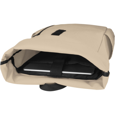 Logo trade corporate gift photo of: Byron 15.6" GRS RPET roll-top backpack 18L