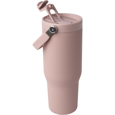 Logotrade promotional gift image of: Bronx 900 ml RCS recycled stainless steel copper vacuum insulated tumbler with dual function lid