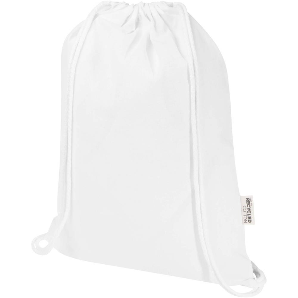 Logotrade promotional merchandise picture of: Oregon Blend 140 g/m² GRS recycled drawstring bag 5L