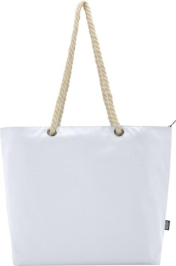 Logo trade corporate gifts picture of: Panama GRS recycled beach cooler tote bag with cord handles