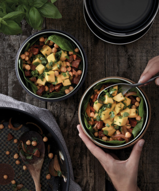 Logo trade promotional products image of: Black+Blum Glass Lunch Bowl 750ml