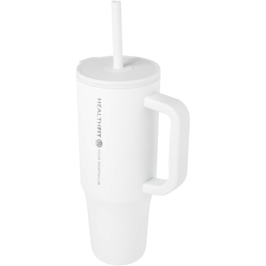 Logotrade advertising product picture of: Brady 900 ml RCS certified insulated tumbler with silicone straw