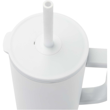 Logotrade promotional gift picture of: Brady 900 ml RCS certified insulated tumbler with silicone straw