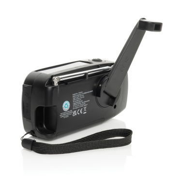 Logo trade promotional giveaways image of: RescueWave RCS recycled plastic emergency radio