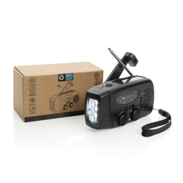 Logotrade promotional product picture of: RescueWave RCS recycled plastic emergency radio