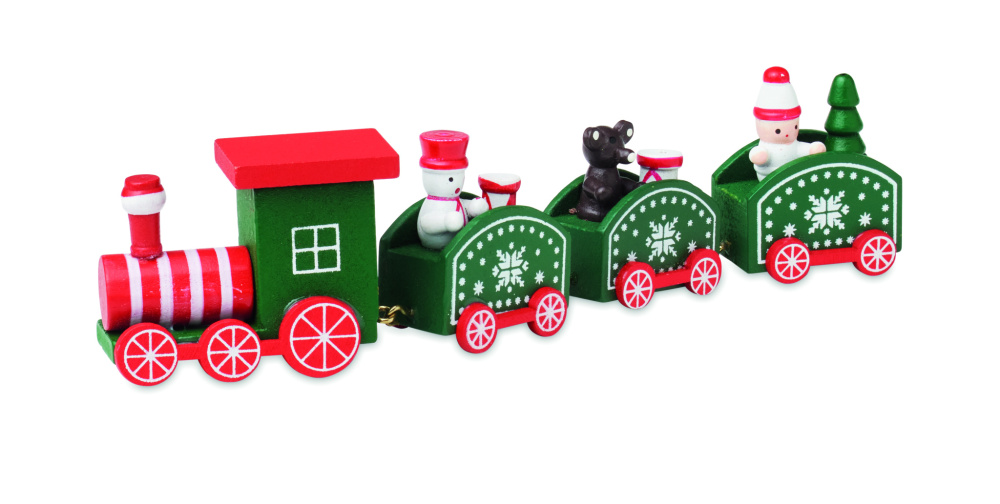 Logo trade corporate gift photo of: Wooden Christmas train