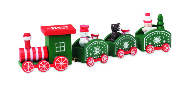Logotrade promotional item image of: Wooden Christmas train