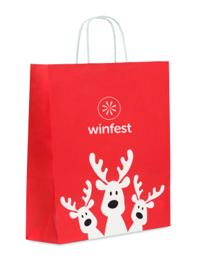 Logo trade business gift photo of: Gift paper bag large