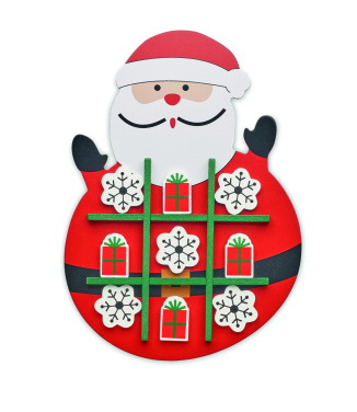 Logo trade promotional merchandise image of: Christmas wooden tic tac toe