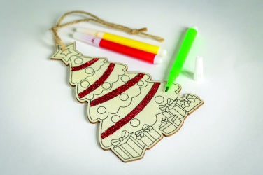 Logo trade corporate gifts image of: Christmas tree ornament