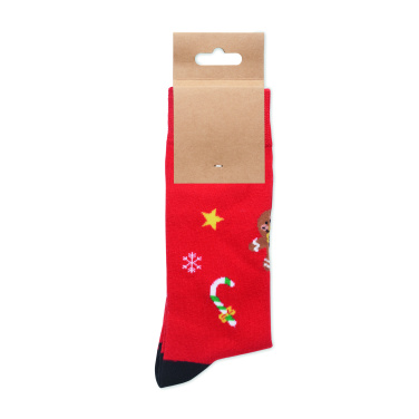 Logo trade promotional gift photo of: Pair of Christmas socks M