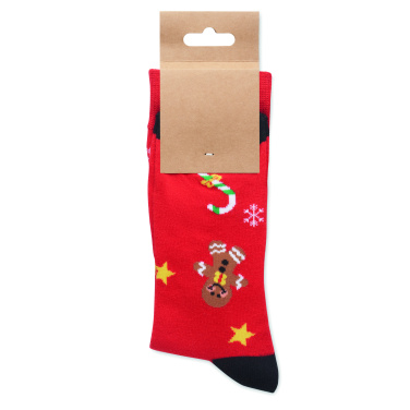 Logo trade advertising product photo of: Pair of Christmas socks L