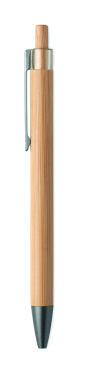 Logo trade promotional gift photo of: Push button bamboo pen