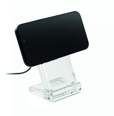 Logo trade corporate gift photo of: Acrylic wireless charger 15W