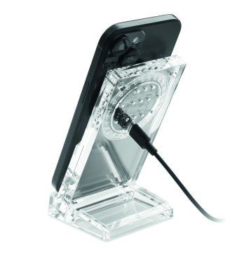 Logo trade promotional gifts image of: Acrylic wireless charger 15W