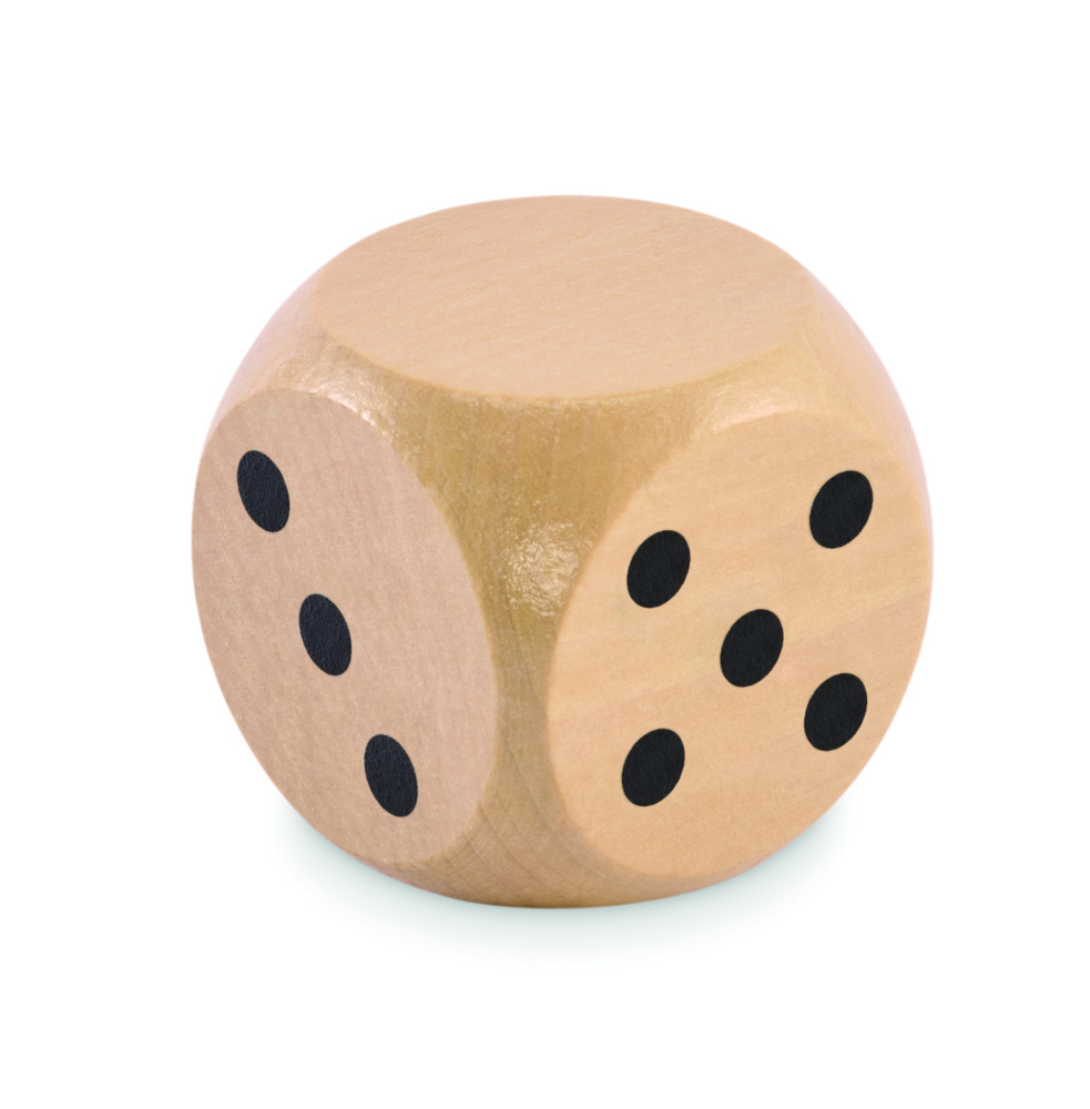 Logotrade corporate gift image of: Schima wooden dice 5cm dia