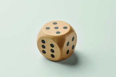 Logotrade promotional giveaway image of: Schima wooden dice 5cm dia
