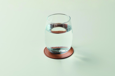 Logotrade advertising product picture of: Round coaster in PU