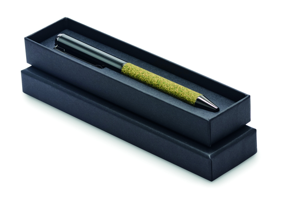 Logo trade promotional item photo of: Twist metal ballpen in box