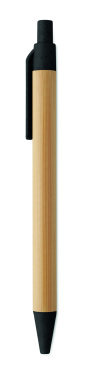 Logotrade promotional giveaway image of: Push button ball pen in bamboo