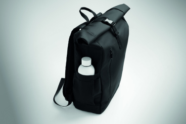 Logotrade promotional product image of: Rolltop laptop rucksack 600D