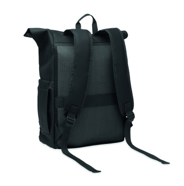 Logotrade promotional merchandise picture of: Rolltop laptop rucksack 600D