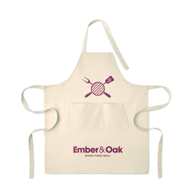 Logo trade promotional gifts image of: Organic cotton apron 240 gr/m²