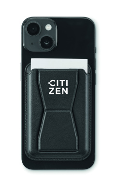 Logo trade advertising products image of: Magnetic PU cardholder