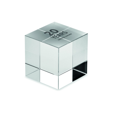 Logo trade promotional gifts image of: Glass cube award