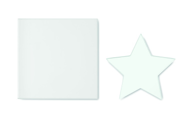 Logo trade promotional products image of: Glass star award