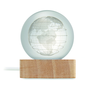 Logo trade promotional item photo of: LED globe glass ball