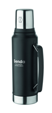 Logo trade corporate gifts image of: Double wall bottle 1L