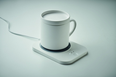 Logo trade promotional items picture of: Wireless charger mug warmer set