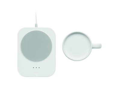 Logo trade promotional products image of: Wireless charger mug warmer set
