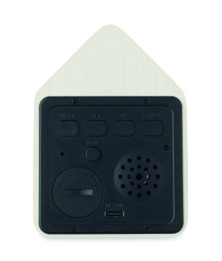 Logo trade promotional gift photo of: MDF cuckoo alarm clock