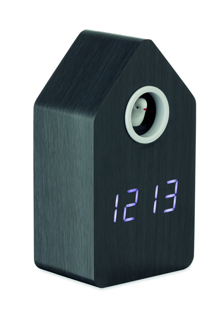Logo trade corporate gift photo of: MDF cuckoo alarm clock