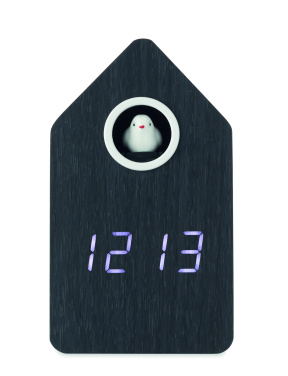 Logo trade promotional gifts image of: MDF cuckoo alarm clock