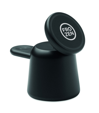 Logotrade promotional product image of: 3 in 1 wireless charger 15W